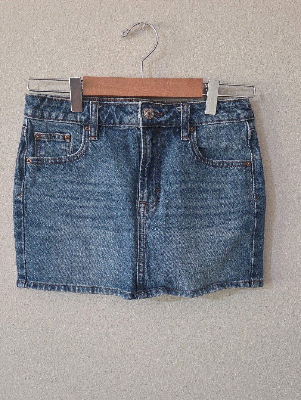 PacSun Blue Denim Mini Skirt - Faded Indigo